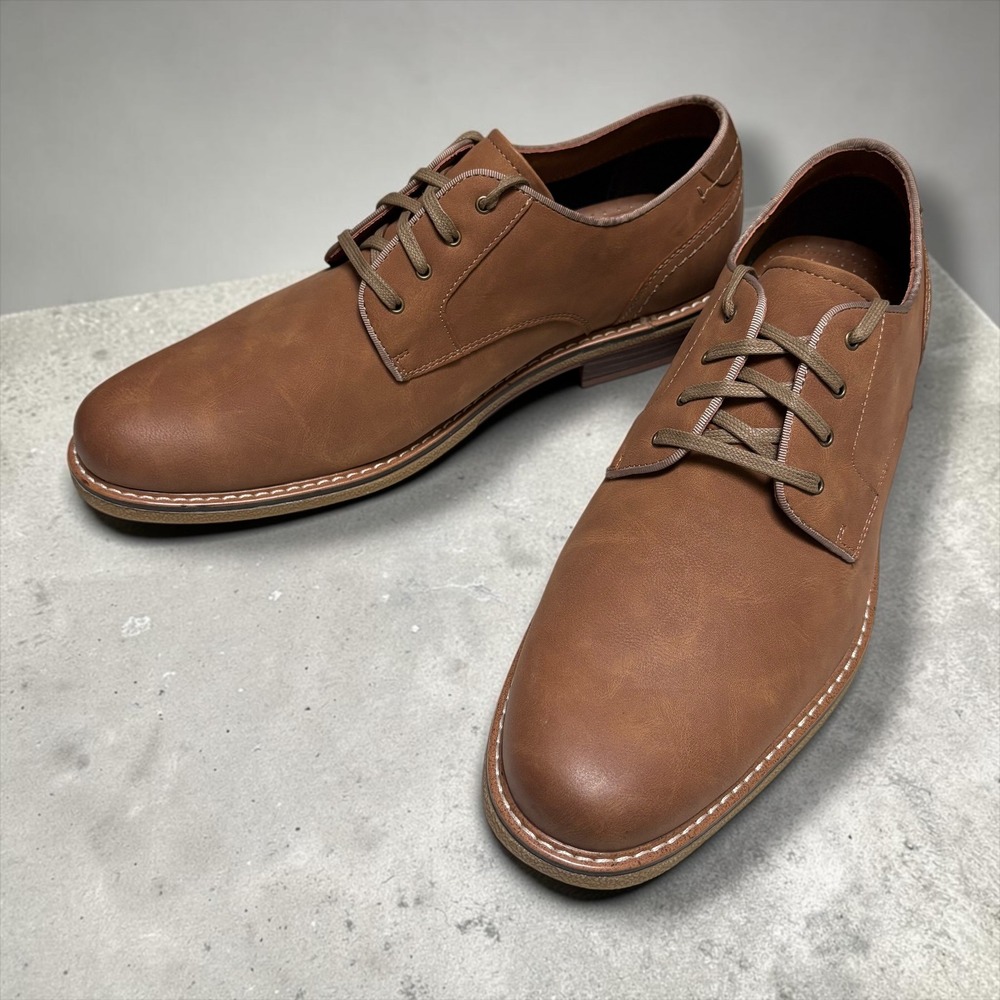 Dockers Mens Tan Brown Plain Toe Oxford Dress Shoes 90-42630 Size 13M